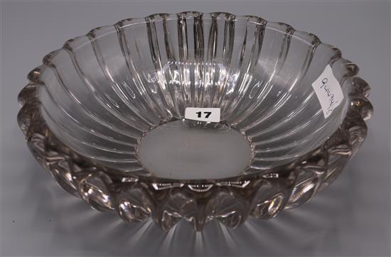 1950s French glass bowl